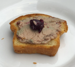 048 Duck Liver Parfait with Pickled Cherries, Toasted Brioche