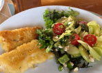 070 Crumbed Fish and Salad